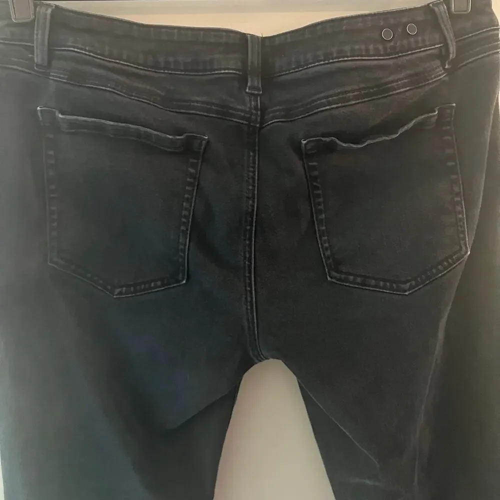 Cabi Size 10 Slim boyfriend faded black distressed jeans - Picture 7 of 9